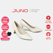 Giày Cao Gót Nữ 7cm Thời Trang JUNO Pump Mũi Nhọn Gót Thanh CG07147