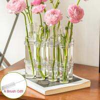 【CW】◊▽  Hinged Tube Vase Test Tubes Pot Floral Hydroponic for Desktop Wedding Dining Table