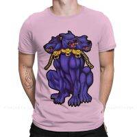 Top Quality Men Clothing Three Headed Puppy Dog Meme T-Shirt Greek Mythology Cerberus O Neck Shirt Fashion Short Sleeve S-4XL-5XL-6XL