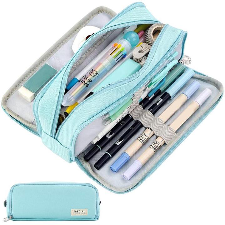 Pen Bag for School Office Pencil Case Large Capacity Pen Bag 3 ...