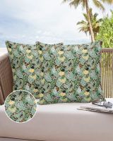 ✢ Parrot With Palm Leaf And Leopard Pattern Waterproof Pillow Cover Home Office Decoration Pillow Case Chair Sofa Cushion Cover