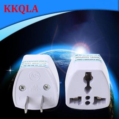 QKKQLA 250V 10A 800W Universal EU GER US Plug Adapter European Germany Chinese Power Socket Conversion Converter Travel White Plug