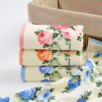 {Bathroom sale} Soft PeonyPrintingQuick Dry BathroomFacecloth Home Textile Hotel Supplies