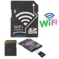 【2023 NEW】 1ชุดการ์ดความจำเป็นอะแดปเตอร์ Wifi SD สำหรับกล้องถ่ายรูปไร้สายไปยังโทรศัพท์ SDHC