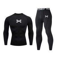 【JH】 Men  39;s Workout underwear Jogging dry Compression Tights Training base layer MMA rash guard Male sports suit