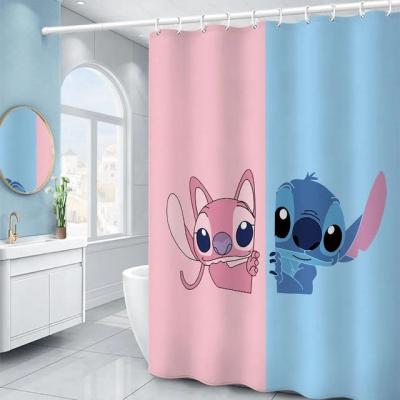 【CW】☢  Cartoon Shower Curtain Polyester for Bedroom Decoration Child Gifts