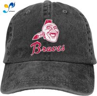 Atlanta Baseball Brave Sandwich Cap Denim Hats Baseball Cap Adult Cowboy Hat