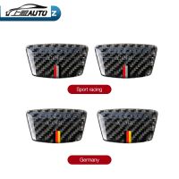 A6คาร์บอนไฟเบอร์สำหรับ Audi A3 A4 A4L A5 Q3 Q5 SQ5 Q7 TT รถอุปกรณ์เสริม B-เสาสัญลักษณ์คอลัมน์ StickerHotsale