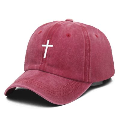 หมวกเบสบอลชุดเย็บปักไขว้ผ้าฝ้ายฟอกสีสำหรับผู้ชายผู้หญิงหมวกหมวกกอล์ฟหมวกคุณพ่อหมวกแก๊ป Swr-03ดรอปชิป