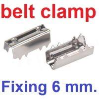 (5ชิ้น) 6mm timing belt fixing clip stainless iron fixed serrated clip timing belt clamp แคลมป์ สายพาน