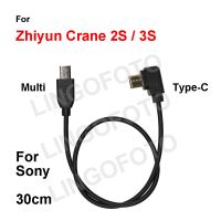 【CW】 Type C to (Sony) for Zhiyun / 3S Stabilizer Cable 30cm A7S2 A7S3 A7M3 A7M4 A7R4 A9M2 A6400