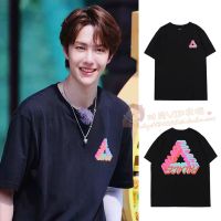 เสื้อยืดคุณภาพดี [S-5XL]เสื้อยืด เสื้อยืดสีดำ แบบ หวังอี้ป๋อ wangyibo ใส่ สีสกรีนตรงปกค่j jo