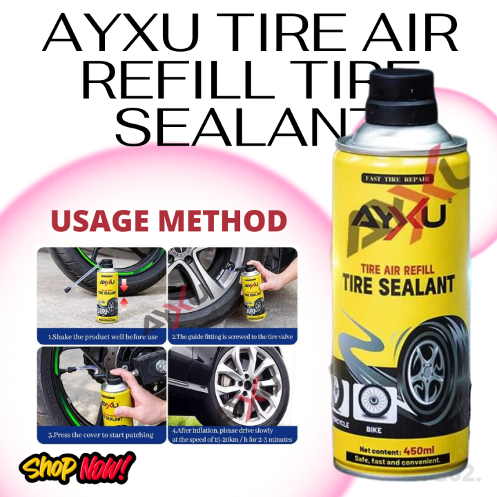 Original Ayxu Quick Tire Repair Fluid Tire Air Refill Tire Sealant Tire