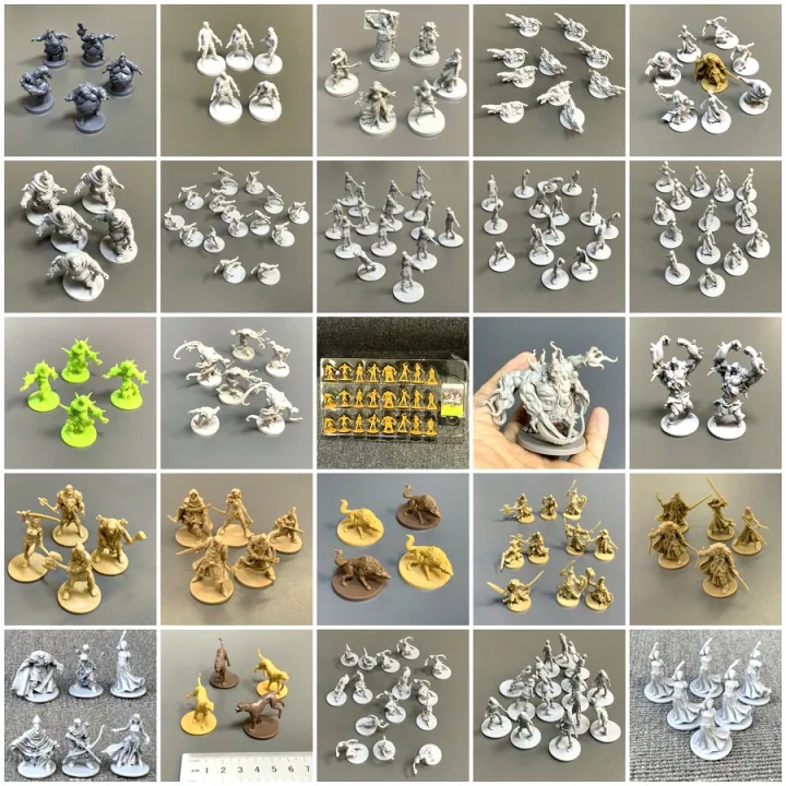 Pack Of 25, 40 Mm Plastic Round Bases Miniature Wargames Table Gaming TEXTURED E - Foto 4