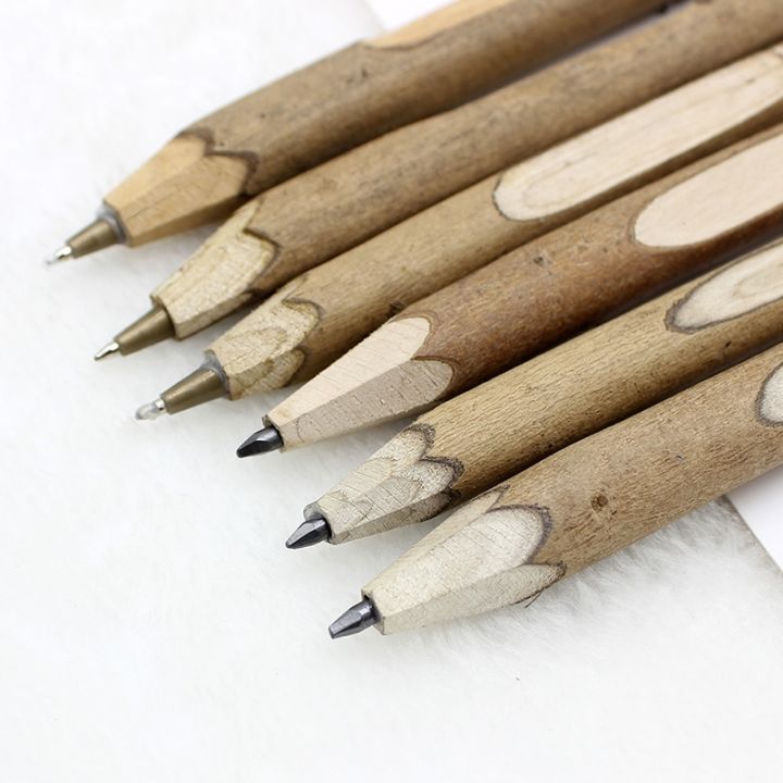 5-pcs-pack-environmentally-friendly-wooden-ballpoint-pen-graphite-pencils-personality-overvalue-stationary-school-writing-tool