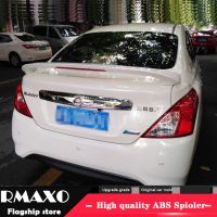 For NISSAN Versa Spoiler 2011-2014 SUNNY spoiler High Quality ABS Material Car Rear Wing Primer Color Rear Spoiler