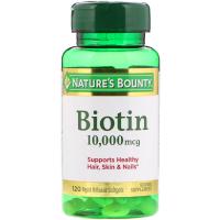 Natures Bounty Biotin 10000 mcg -120 Softgels