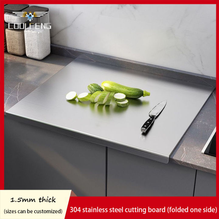  Cutting Boards, Heavy Extra Large 304 Stainless Steel Cutting  Mats Chopping Baking Pastry Boards (Size : 50X40cm): Home & Kitchen
