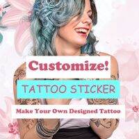 Customized Personalized Waterproof Temporary Tattoo Sticker DIY Fake Tatoo Custom Cosplay Design Make For Logo Halloween Wedding