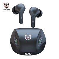 Onikuma T33 Bluetooth Gaming Headset Tws Earphone True Wireless Earbuds,TWS Active Noise Canceling Headphones,ENC Noise Canceling,IPX5หูฟังไร้สายกันน้ำสำหรับกีฬา,Bluetooth 5.0หูฟังชนิดใส่ในหู