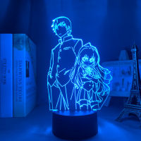 Toradora Led Light for Room Decoration Manga Night Light Birthday Gift Kids Bedroom Decor Table 3d Lamp Anime TIGER DRAGON