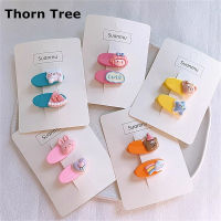 Thorn Tree 2 ชิ้น/เซ็ตเด็กสาวกิ๊บติดผมคลิปผู้หญิงการ์ตูนคลิปผมสร้างสรรค์ผู้หญิง Headwear เครื่องประดับผม