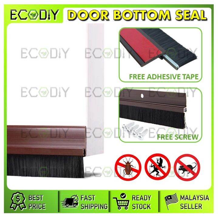 ECODIY🇲🇾 (1200mm) Heavy Duty Door Bottom Seal Brush Door Seal Stopper