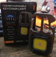 ไฟฉายพวงกุญแจแบบพกพา ไฟแรงสูง ปรับได้ 6 โหมด ไฟฉุกเฉิน Multifunction ไฟ  cob rechargeable keychain light JX-911