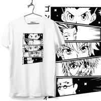 เสื้อยืด พิมพ์ลายการ์ตูนอนิเมะ Infinitee Hunterxhunter HxH สีขาว สําหรับผู้ชาย และผู้หญิง เสื้อยืดคอตตอนฤดูร้อน S-5XL