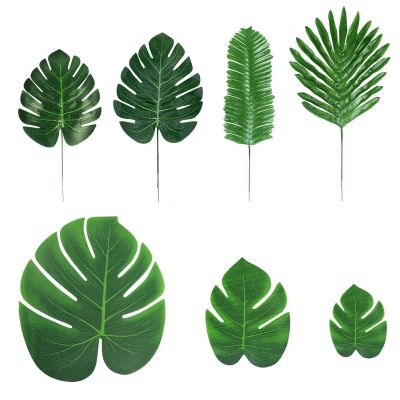 Tortoise Leaf Decorative Turtle Back Leaf Flower Arranging Accessories Glandular Leaf Palm Leaves Simulated Blade