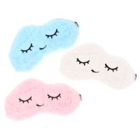 【CC】 3 Pcs Blindfold Lash Accessories Cartoon Embroidered Cover Sleeping