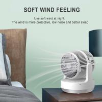 Home Dual Head Air Circulation Fan Silent Multifunctional Wall Fan เครื่องปรับอากาศ Ventilator สำหรับห้องนอนห้องครัว Office