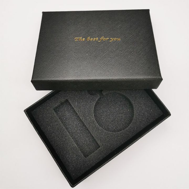 กล่องเก็บของกล่องของขวัญออร์กาไนเซอร์สุดหรูคลาสสิกแผ่นโฟมสีดำคุณภาพสูงหนังนาฬิกาพก