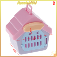 [RonnieWEN] ฉากแสดงบ้านตุ๊กตาบ้านสุนัขสุนัขกรงอุปกรณ์ของเล่นบ้านสัตว์เลี้ยง