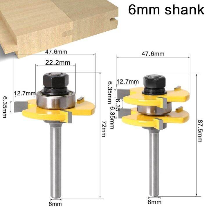 6mm-6-35mm-8mm-12mm-shank-assembly-tongue-and-groove-joint-wood-router-bit-1-4-1-2-นิ้ว-shank-cutters-สําหรับเครื่องมืองานไม้