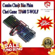 Combo Bàn phím + Chuột Có Dây T-WOLF TF600 LED, Bàn Phím Chơi Game thumbnail