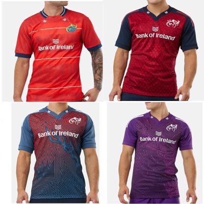 Custom Quality Name Training Shirt Away / Jersey Number）Top Rugby [hot]2023 / （Print Mens Size: Munster Home S-5XL