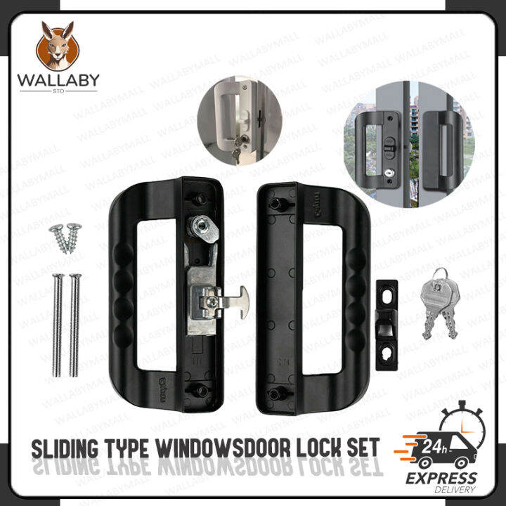 New Aluminum798/900 Sliding Type Windows/ Door Lock Set/HandleDoor Lock