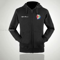 New men woman Casual winter autumn Alfa Romeo sweatshirt red Grey Black White Hoodies coat Zipper Pullovers