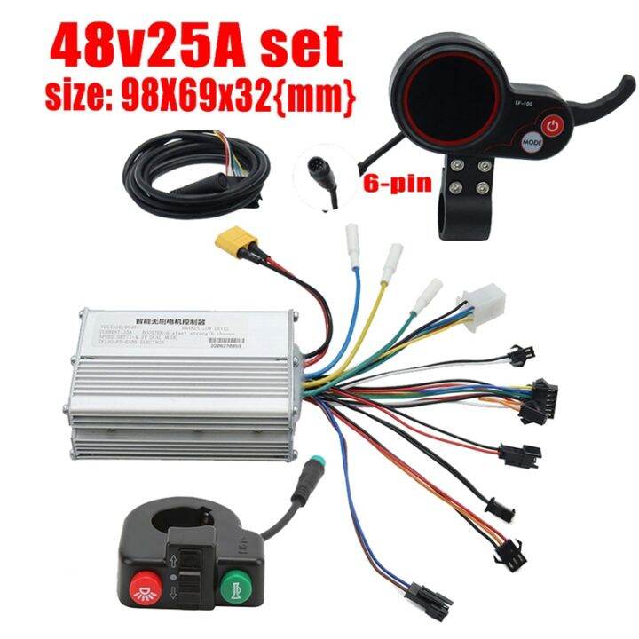 48v-25a-electric-scooter-controller-dashboard-kit-with-tf-100-display-switch-button-for-kugoo-m4-electric-scooter-parts-accessories