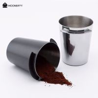 Stainless Steel Espresso Coffee Portafilter Dosing Cup 51mm 58mm Compatible for Delonghi Coffee Machine Powder Cup Tamper Wdt