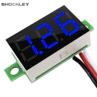 Shockley 0.36นิ้ว DC4.5-30V มิเตอร์วัดไฟ DC 3สาย5-30V โวลต์มิเตอร์อุณหภูมิในการทำงาน