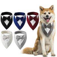 【HOT】♚☸⊕ Formal British Wedding Gentleman Scarf Bow Tie Collar Dog Saliva Decoration Accessories