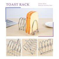 Toast Bread Rack Holder 6 Slice Stainless Steel Toast Rack with Ball Feet and Loop Carry Handle