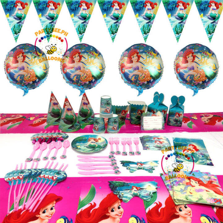 Ariel Little Mermaid Party Decorations Mermaid Balloons for Girls ...