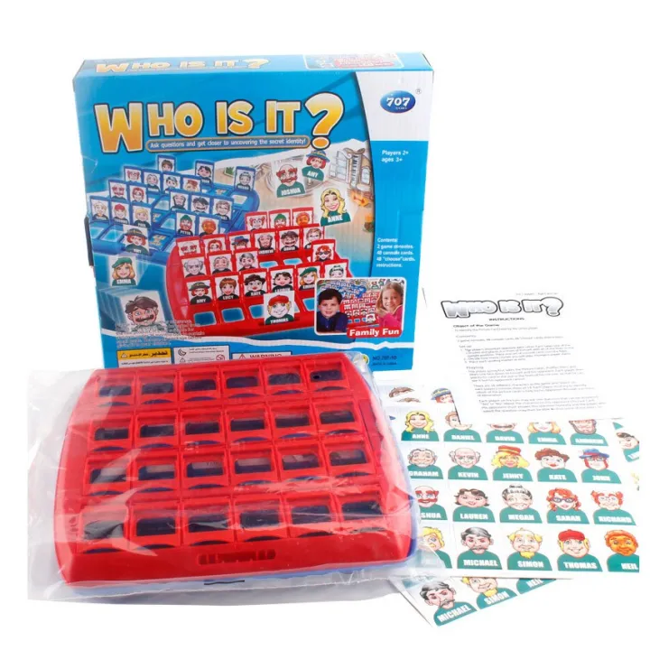 Soyacar Who Is It Board Game Memory Training Parent Child Interactive Educational Guessing Game Soyacar Who Is It Board Game Memory Training Parent Child Interactive Educational Guessing Game