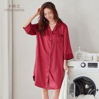 womens summer 23 new ghtdress ice silk summer -qrter ses zodiac year red sexy dress --SY2381﹊