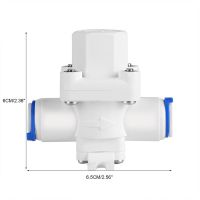 Water Pressure Valve 3/8Inch Reducing Valve Water Pressure Relief Regulator For RO System Water Regulator Controls Electrical Trade Tools Testers