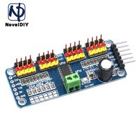 โมดูล PCA9685เซอร์โว Driver-I2C อินเตอร์เฟส16ช่องสัญญาณ12บิต Pwm/ เซอร์โวโมดูลเซอร์โวบอร์ดเสริมสำหรับ Arduino บอร์ด N100 Qdq3925