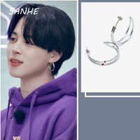 Sanhe Fashion Boys Copper Earring Hip-Pop Sculpture Couple Drop Earrings